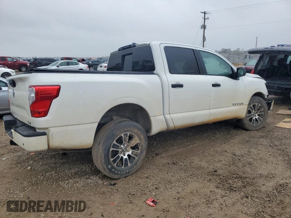 2022 Nissan Titan SV with VIN 1N6AA1EE4NN104381, listed as a Copart auction lot 48473665 with Not provided miles and Non repairable. Bid and sale history available at DreamBid. Image 3.
