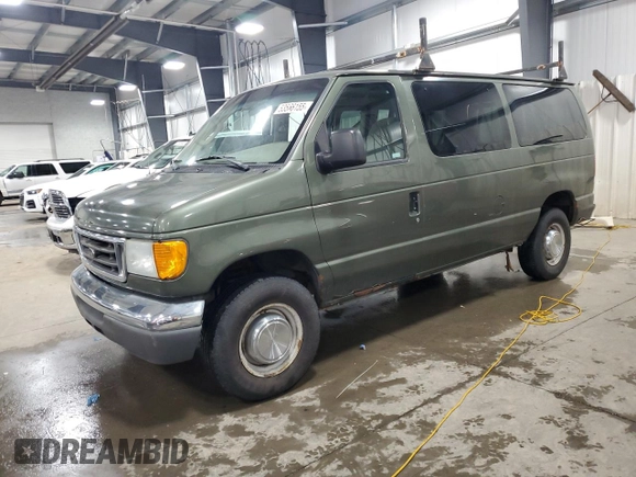 2005 Ford Econoline Passenger XL with VIN 1FBNE31L75HB26371, listed as a Copart auction lot 53566155 with 219,769 mi miles and Clean Title. Bid and sale history available at carsss.com. Image 1.