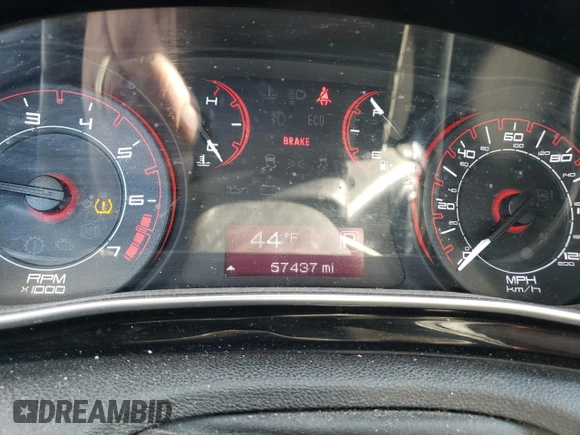 2013 Dodge Dart SXT with VIN 1C3CDFBA6DD322297, listed as a Copart auction lot 43292614 with 57,437 mi miles and Salvage Title. Bid and sale history available at carsss.com. Image 9.