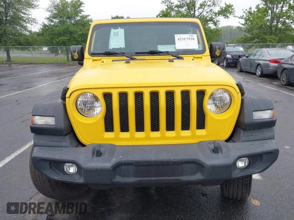 2020 Jeep Wrangler Unlimited Sport S with VIN 1C4HJXDN8LW269539, listed as a IAAI auction lot 42317928 with 63,924 mi miles and . Bid and sale history available at DreamBid. Image 12.