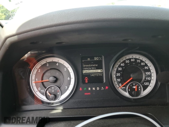 2014 Ram 1500 Tradesman with VIN 1C6RR7KG5ES351361, listed as a Copart auction lot 59755415 with 142,737 mi miles and Salvage title. Bid and sale history available at DreamBid. Image 9.