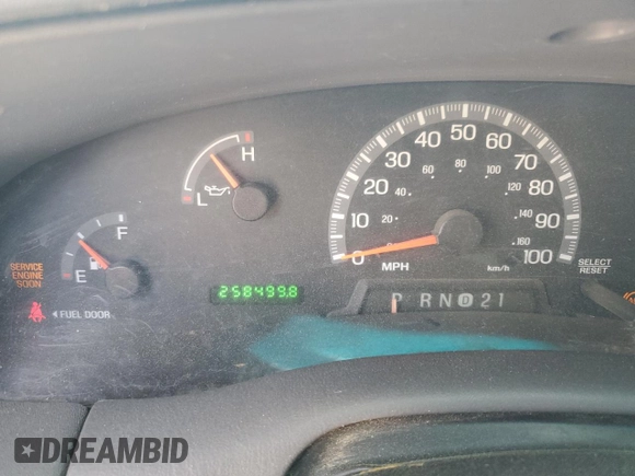 2003 Ford F-150 XL with VIN 1FTRX18L13NB64579, listed as a Copart auction lot 49496705 with 258,499 mi miles and Salvage Title. Bid and sale history available at carsss.com. Image 9.