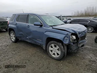2012 GMC Terrain SLE-1 with VIN 2GKFLREK4C6302603, listed as a Copart auction lot 50012925 with 128,382 mi miles and Salvage Title. Bid and sale history available at carsss.com. Image 4.
