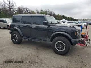 2023 Ford Bronco with VIN 1FMDE5DH0PLB09207, listed as a Copart auction lot 51827984 with 19,766 mi miles and Salvage Title. Bid and sale history available at carsss.com. Image 4.