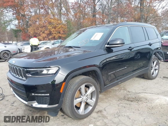 2022 Jeep Grand Cherokee Limited with VIN 1C4RJJBG8N8521335, listed as a IAAI auction lot 41010211 with 45,047 mi miles and . Bid and sale history available at DreamBid. Image 21.