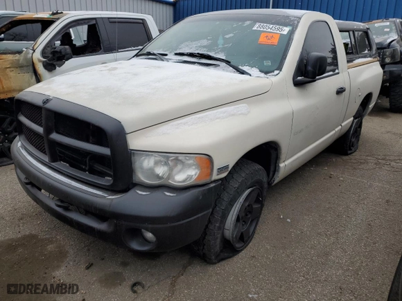 2005 Dodge Ram 1500 SLT with VIN 1D7HU16D65J541357, listed as a Copart auction lot 88054595 with 0 mi miles and Non Repairable. Bid and sale history available at carsss.com. Image 1.