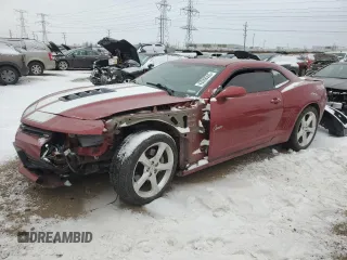 2014 Chevrolet Camaro SS with VIN 2G1FJ1EJXE9211355, listed as a Copart auction lot 42058555 with 122,701 mi miles and Salvage Title. Bid and sale history available at carsss.com. Image 1.