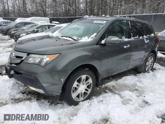 2008 Acura MDX Tech Pkg with VIN 2HNYD28388H509806, listed as a Copart auction lot 45013295 with 255,157 mi miles and Salvage Title. Bid and sale history available at carsss.com. Image 1.