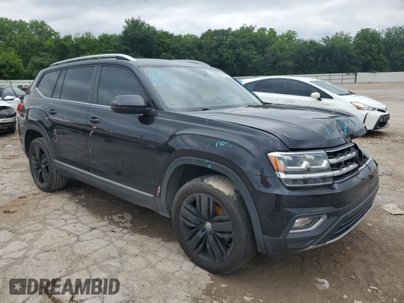 2019 Volkswagen Atlas SEL with VIN 1V2ER2CAXKC509184, listed as a Copart auction lot 58695325 with Not provided miles and Salvage title. Bid and sale history available at DreamBid. Image 4.