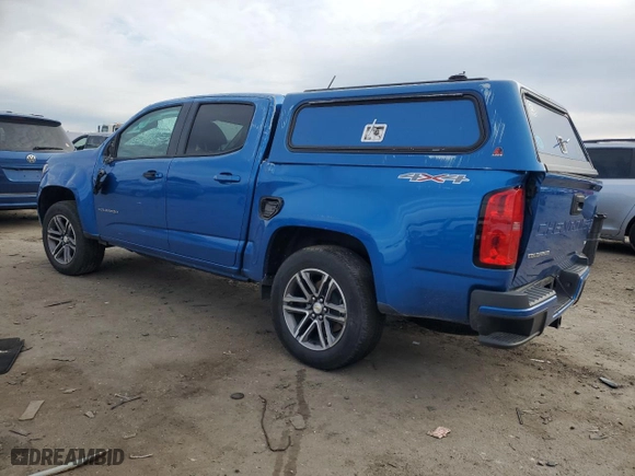 2021 Chevrolet Colorado 4WD Work Truck with VIN 1GCGTBEN3M1147063, listed as a Copart auction lot 88784025 with 34,157 mi miles and Salvage Title. Bid and sale history available at carsss.com. Image 2.