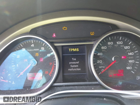 2010 Audi Q7 Premium Plus with VIN WA1LYAFE9AD007399, listed as a IAAI auction lot 42861126 with 147,855 mi miles and . Bid and sale history available at DreamBid. Image 7.