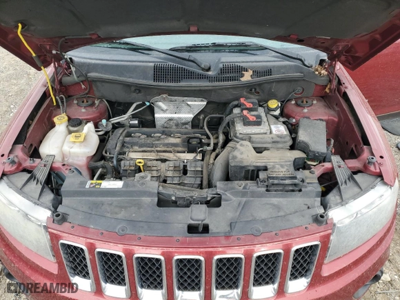 2014 Jeep Compass Sport with VIN 1C4NJCBA7ED627093, listed as a Copart auction lot 50158915 with 133,417 mi miles and Salvage Title. Bid and sale history available at carsss.com. Image 13.
