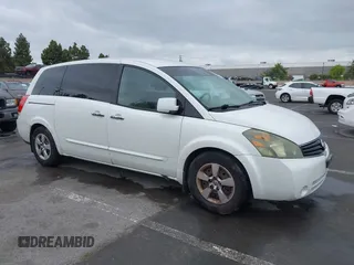 2007 Nissan Quest SL with VIN 5N1BV28U87N106556, listed as a IAAI auction lot 42121368 with 203,693 mi miles. Bid and sale history available at carsss.com. Image 1.