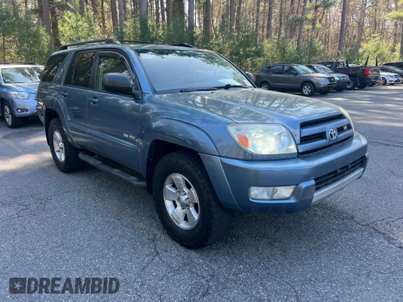 2004 Toyota 4Runner SR5 with VIN JTEBT14R340041772, listed as a Copart auction lot 54595695 with 210,561 mi miles and Clean Title. Bid and sale history available at DreamBid. Image 1.