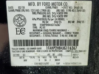 2018 Ford Taurus SEL with VIN 1FAHP2H84JG116367, listed as a Copart auction lot 50707145 with 139,023 mi miles and Salvage Title. Bid and sale history available at carsss.com. Image 13.