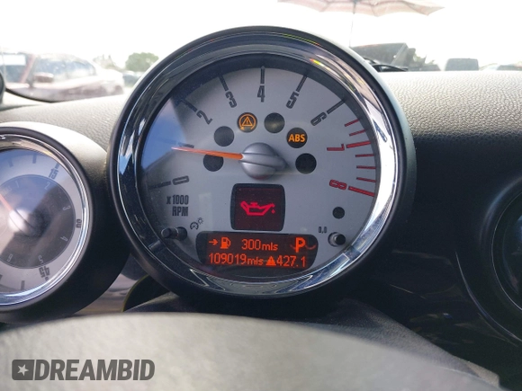 2010 MINI Convertible with VIN WMWMR3C54ATU96904, listed as a IAAI auction lot 39151247 with 109,019 mi miles and . Bid and sale history available at DreamBid. Image 7.