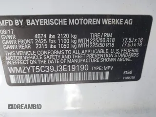 2018 MINI Countryman Cooper S z VIN WMZYT5C39J3E19190, wystawiony jako IAAI lot #41364349 z przebiegiem 44 941 mil mil oraz . Historia ofert i sprzedaży dostępna na DreamBid. Obrazek 9.