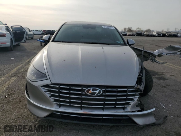 2020 Hyundai Sonata Hybrid Ultimate with VIN KMHL34JJ2LA010025, listed as a Copart auction lot 77657214 with 59,596 mi miles and Salvage Title. Bid and sale history available at carsss.com. Image 5.