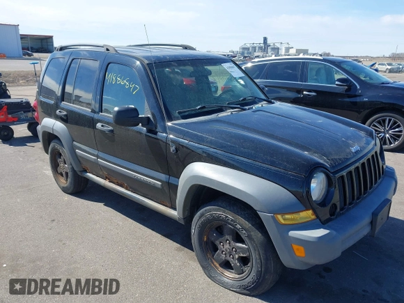 2005 Jeep Liberty Sport with VIN 1J4GL48K35W599784, listed as a IAAI auction lot 41886847 with 174,943 mi miles and . Bid and sale history available at DreamBid. Image 1.