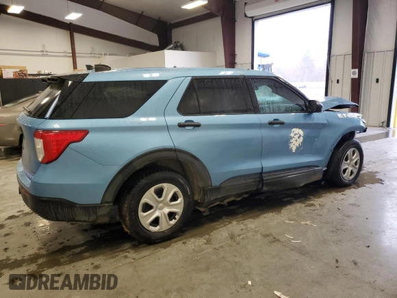 2022 Ford Police Interceptor Utility z VIN 1FM5K8AW1NNA09765, wystawiony jako Copart lot #71442844 z przebiegiem Nie podano mil oraz Szkoda całkowita • Salvage title. Historia ofert i sprzedaży dostępna na DreamBid. Obrazek 3.
