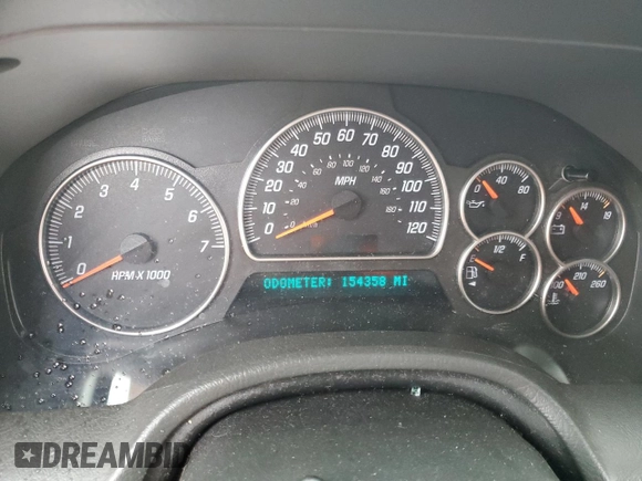 2004 GMC Envoy SLE with VIN 1GKDS13S142358446, listed as a Copart auction lot 43383935 with 154,358 mi miles and Salvage Title. Bid and sale history available at carsss.com. Image 9.