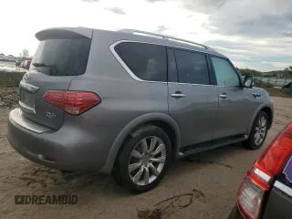 2013 Infiniti QX56 with VIN JN8AZ2NE3D9061052, listed as a Copart auction lot 73925854 with 0 mi miles and Salvage Title. Bid and sale history available at carsss.com. Image 3.