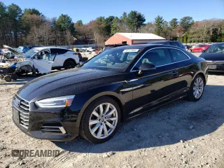 2018 Audi A5 Premium z VIN WAUNNAF58JA033367, wystawiony jako Copart lot #78117404 z przebiegiem 59 968 mil mil oraz Szkoda całkowita • Salvage title. Historia ofert i sprzedaży dostępna na DreamBid. Obrazek 1.