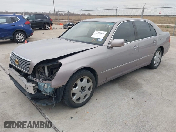 2001 Lexus LS 430 z VIN JTHBN30F210015017, wystawiony jako IAAI lot #41318606 z przebiegiem 173 409 mil mil oraz . Historia ofert i sprzedaży dostępna na DreamBid. Obrazek 2.