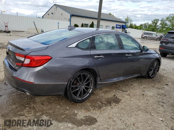 2019 Honda Accord Touring with VIN 1HGCV2F95KA017407, listed as a Copart auction lot 58015325 with 252,387 mi miles and Salvage title. Bid and sale history available at DreamBid. Image 3.