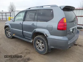 2003 Lexus GX 470 with VIN JTJBT20X530021372, listed as a IAAI auction lot 41772344 with 229,754 mi miles and . Bid and sale history available at DreamBid. Image 3.