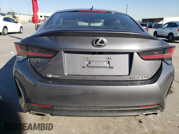 2019 Lexus RC 300 with VIN JTHHA5BC7K5009450, listed as a Copart auction lot 42174355 with 41,388 mi miles and Salvage title. Bid and sale history available at DreamBid. Image 6.