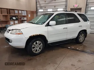 2003 Acura MDX Touring Pkg RES with VIN 2HNYD187X3H502233, listed as a IAAI auction lot 41863001 with 237,656 mi miles. Bid and sale history available at carsss.com. Image 2.