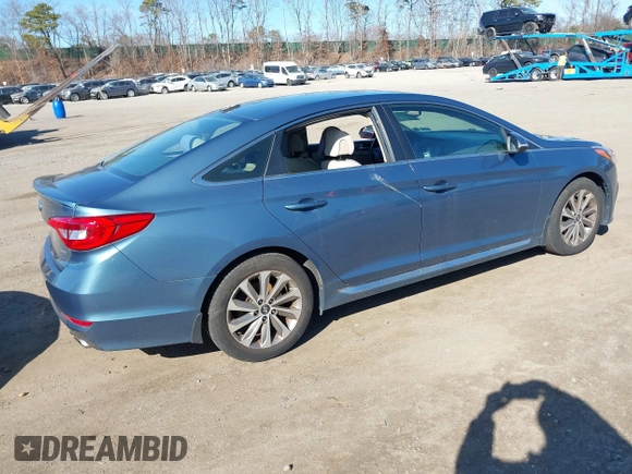 2017 Hyundai Sonata Sport with VIN 5NPE34AF5HH454752, listed as a IAAI auction lot 41651338 with 51,524 mi miles and . Bid and sale history available at DreamBid. Image 4.