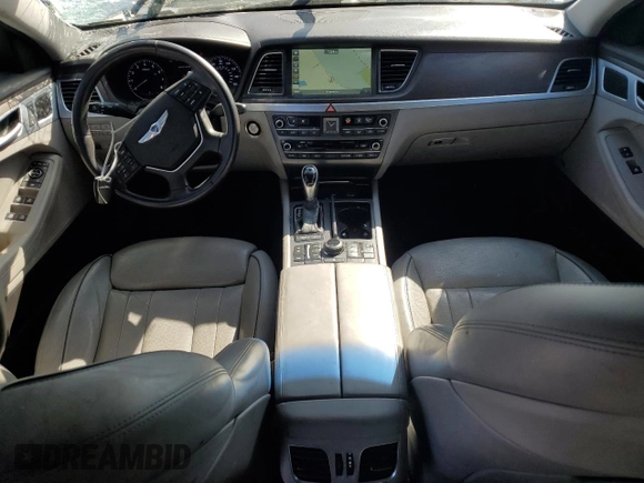 2015 Hyundai Genesis 3.8L with VIN KMHGN4JE2FU079041, listed as a Copart auction lot 46536175 with 109,551 mi miles and Salvage Title. Bid and sale history available at DreamBid. Image 8.