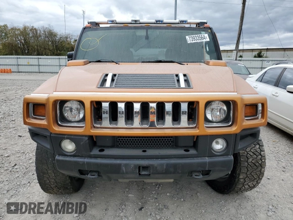 2006 Hummer H2 with VIN 5GRGN23U46H115817, listed as a Copart auction lot 73933564 with 128,671 mi miles and Salvage Title. Bid and sale history available at carsss.com. Image 5.
