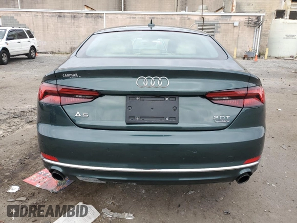 2018 Audi A5 Sportback Prestige with VIN WAUCNCF50JA100949, listed as a Copart auction lot 72692233 with 42,782 mi miles. Bid and sale history available at carsss.com. Image 6.