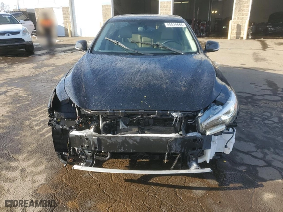 2017 Infiniti Q50 3.0t Premium with VIN JN1EV7AR3HM841556, listed as a Copart auction lot 45534865 with 109,342 mi miles and Salvage Title. Bid and sale history available at carsss.com. Image 5.