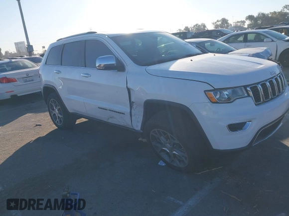 2020 Jeep Grand Cherokee Limited X with VIN 1C4RJEBG2LC404352, listed as a IAAI auction lot 41290461 with 72,519 mi miles. Bid and sale history available at carsss.com. Image 1.