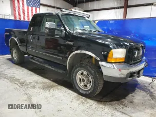 1999 Ford F-250 XL with VIN 1FTNX21SXXEE02893, listed as a Copart auction lot 75717534 with 127,574 mi miles and Clean title. Bid and sale history available at DreamBid. Image 4.