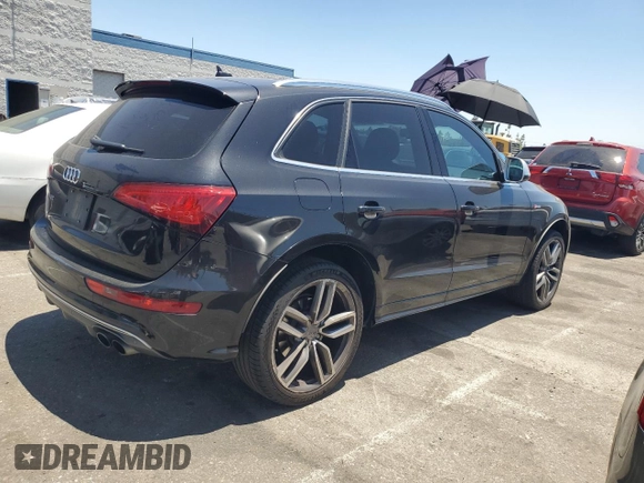 2014 Audi SQ5 Premium Plus with VIN WA1CGAFP4EA101976, listed as a Copart auction lot 59542494 with 75,645 mi miles and Salvage Title. Bid and sale history available at carsss.com. Image 3.