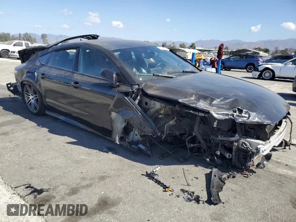 2014 Audi S7 Prestige with VIN WAUW2BFC8EN078647, listed as a Copart auction lot 72064824 with 0 mi miles and Salvage Title. Bid and sale history available at carsss.com. Image 4.
