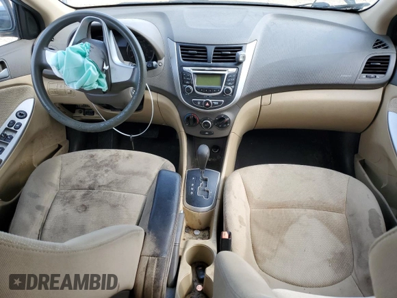 2013 Hyundai Accent GLS with VIN KMHCT4AE6DU503791, listed as a Copart auction lot 55525035 with 177,639 mi miles and Salvage title. Bid and sale history available at DreamBid. Image 8.