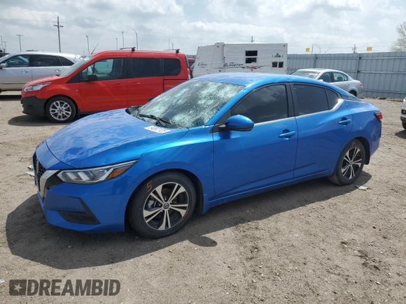 2020 Nissan Sentra SV z VIN 3N1AB8CV0LY252106, wystawiony jako Copart lot #54587125 z przebiegiem 108 839 mil mil oraz Szkoda całkowita • Salvage title. Historia ofert i sprzedaży dostępna na DreamBid. Obrazek 1.