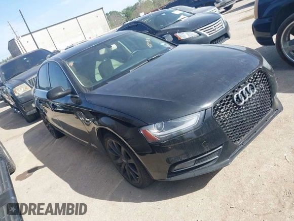 2013 Audi A4 Premium Plus with VIN WAUFFAFL9DN020026, listed as a IAAI auction lot 41799876 with 119,133 mi miles. Bid and sale history available at carsss.com. Image 1.