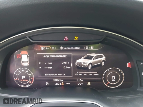 2017 Audi Q7 Premium Plus with VIN WA1LHAF79HD037532, listed as a IAAI auction lot 42549373 with 50,076 mi miles and . Bid and sale history available at DreamBid. Image 16.