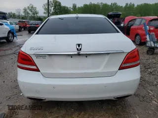 2014 Hyundai Equus Signature z VIN KMHGH4JH8EU079271, wystawiony jako Copart lot #54319185 z przebiegiem 123 746 mil mil oraz Szkody całkowita. Historia ofert i sprzedaży dostępna na DreamBid. Obrazek 6.