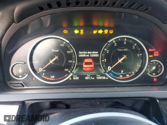 2014 BMW 7 Series 740Li with VIN WBAYE4C50ED137813, listed as a Copart auction lot 80801994 with 159,726 mi miles and Clean Title. Bid and sale history available at carsss.com. Image 9.