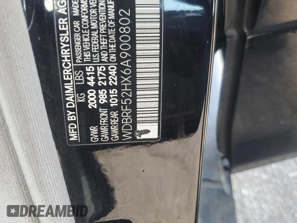 2006 Mercedes-Benz C 230 Sport with VIN WDBRF52HX6A900802, listed as a Copart auction lot 56059425 with 180,660 mi miles and Salvage title. Bid and sale history available at DreamBid. Image 12.