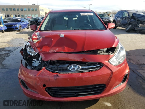 2017 Hyundai Accent SE with VIN KMHCT5AE2HU363427, listed as a Copart auction lot 48411935 with 75,274 mi miles and Salvage Title. Bid and sale history available at DreamBid. Image 5.