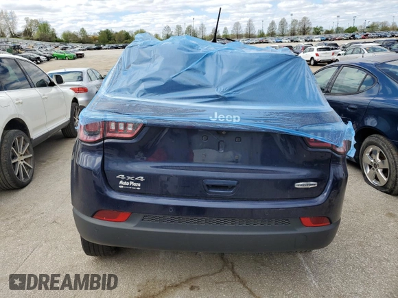 2018 Jeep Compass Latitude with VIN 3C4NJDBB1JT232944, listed as a Copart auction lot 49514104 with 108,402 mi miles and Salvage title. Bid and sale history available at DreamBid. Image 6.